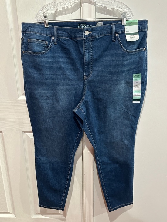 Terra & Sky Denim - Women's Plus Size Skinny High Rise Jeans Size 24W Petite